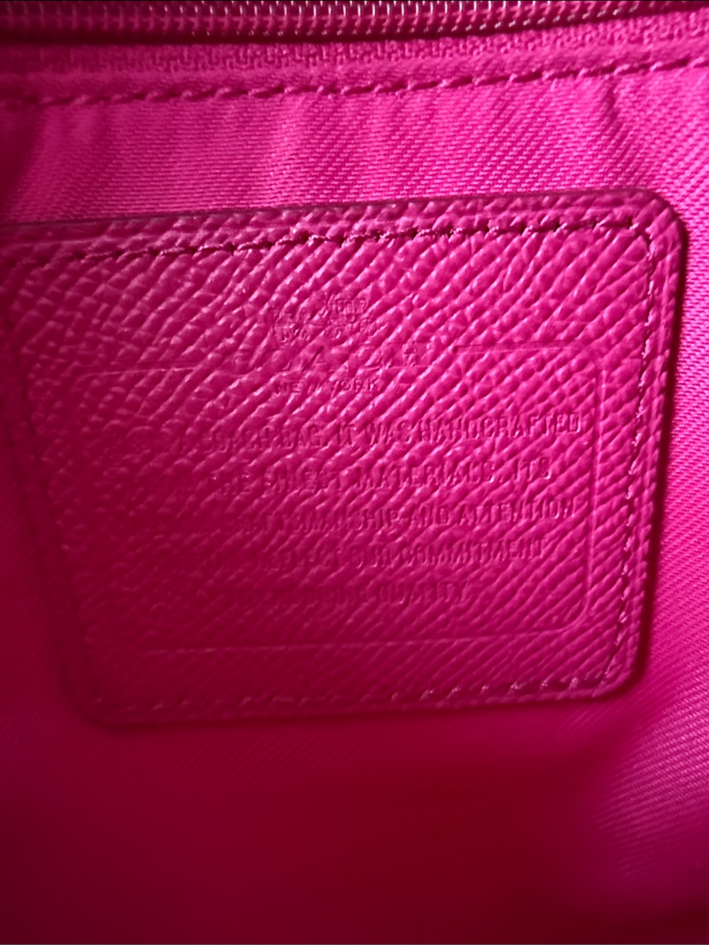 Coach Prince Street mini satchel pink Ruby EUC 11 1/2"(L) x 7 3/4" (H) x 4 1/4" - Picture 8 of 13